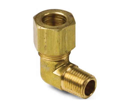 69# compressione a 90 ° gomito maschio in ottone