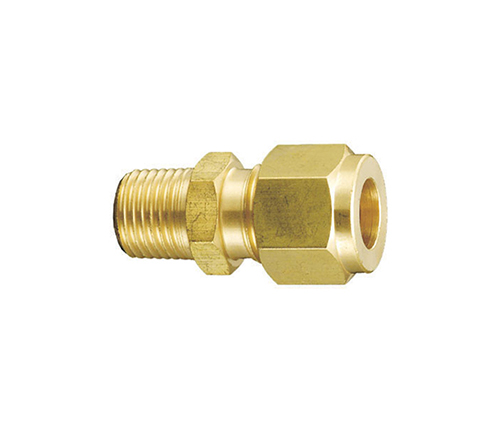 Raccordi del connettore maschile a compressione in ottone