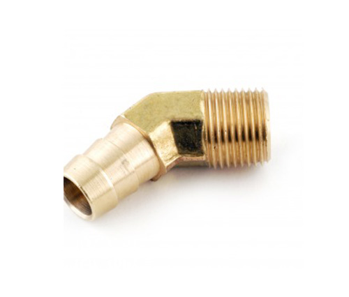 1/8 NPT x 1/4 TUBO BARB AITTRO 45 ° maschio gomito