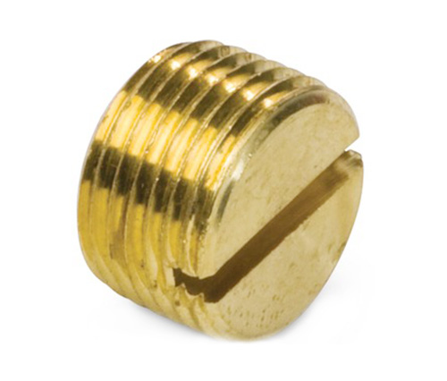 3150 Tappo di tubo a fessura maschile in ottone